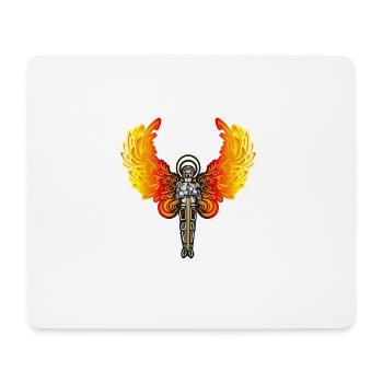 Feuer Engel - Mousepad (Querformat) - Weiß - Vorne
