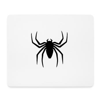 Black spider halloween gift idea - Mouse Pad (horizontal) - white - Front