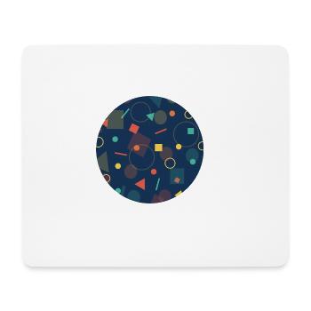 Muster für ÖPNV Sitze - Mousepad (Querformat) - Weiß - Vorne