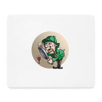 Detectiv - Mousepad (Querformat) - Weiß - Vorne