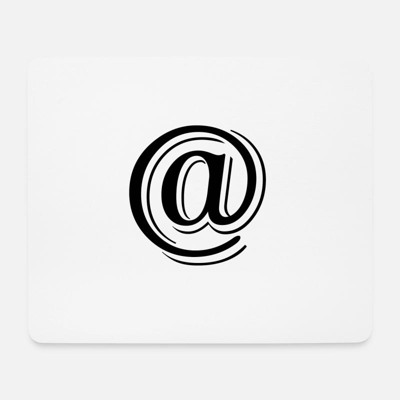 @ at - Mousepad (Querformat) - Weiß