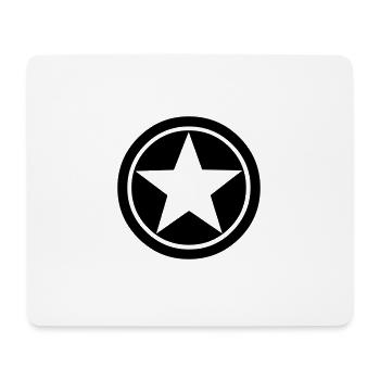 Star Circle icon - Mouse Pad (horizontal) - white - Front
