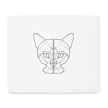 katzenshirt katzenliebhaber katzenfreund geschenk - Mousepad (Querformat) - Weiß - Vorne