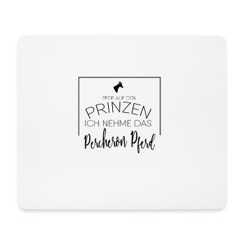 Percheron Pferd Geschenk - Mousepad (Querformat) - Weiß - Vorne