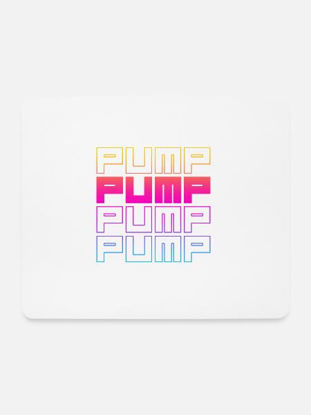 PUMPE x4 - Mousepad (Querformat) - Weiß