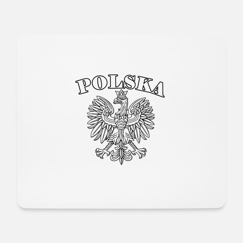 Polska - Mousepad (Querformat) - Weiß
