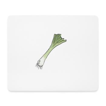 Oignons à racine - Tapis de souris (format paysage) - blanc - Devant
