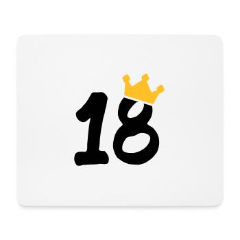 18 crown 18 birthday 18 years - Mouse Pad (horizontal) - white - Front