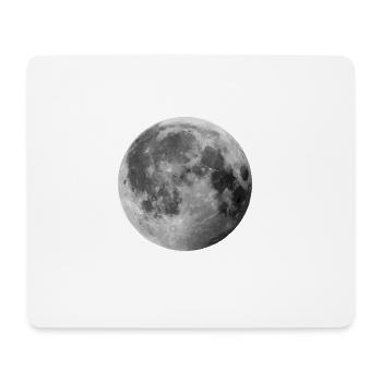 Mond - Mousepad (Querformat) - Weiß - Vorne