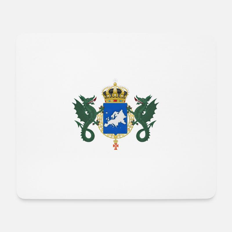 Königreiche Europas - Mousepad (Querformat) - Weiß
