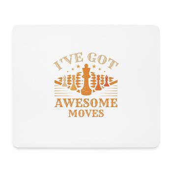 Ich habe tolle Moves - Mousepad (Querformat) - Weiß - Vorne