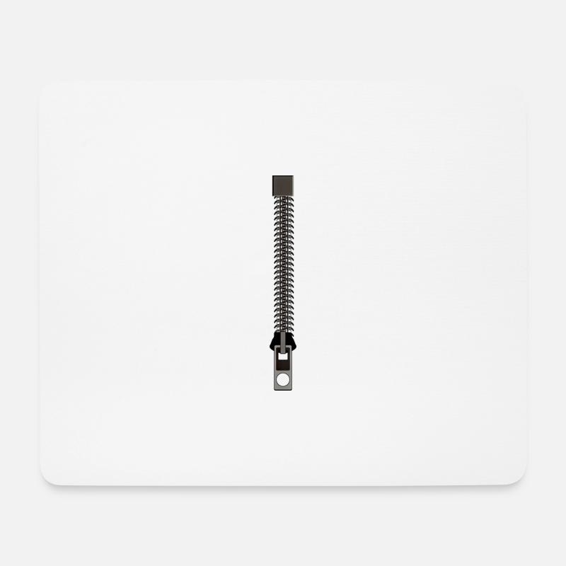 Zipper Zip Zippers Zipper - Mouse Pad (horizontal) - white