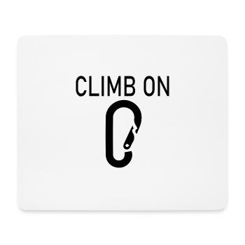 Bouldering Climbing Climbing - Mouse Pad (horizontal) - white - Front
