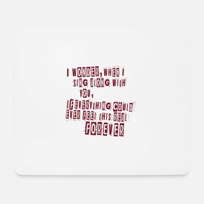 everlong lyrics - Mouse Pad (horizontal) - white