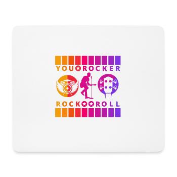 YOU ROCKER SINGER - Mouse Pad (horizontal) - white - Front