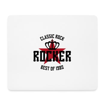 ROCKER STAR BEST OF 1980 - Mouse Pad (horizontal) - white - Front