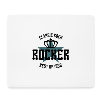 ROCKER STAR BEST OF 1950 - Mouse Pad (horizontal) - white - Front