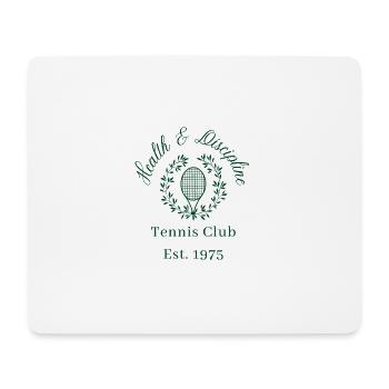 Tennis Club - Tapis de souris (format paysage) - blanc - Devant