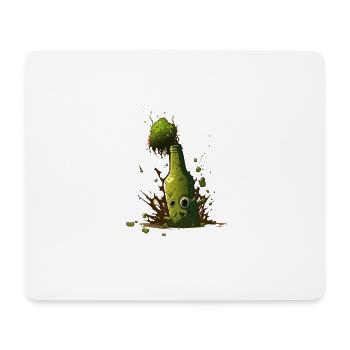 Explosion de houblon frais dans la bouteille de bière - Tapis de souris (format paysage) - blanc - Devant