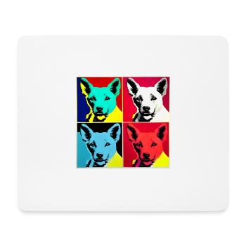 A007 - Mousepad (Querformat) - Weiß - Vorne