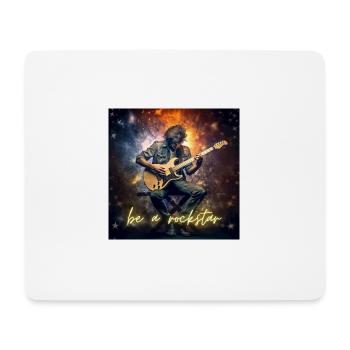 Be a rock star boy - Mousepad (Querformat) - Weiß - Vorne