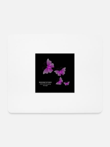 Keep going, no matter what your are going through - Mousepad (Querformat) - Weiß