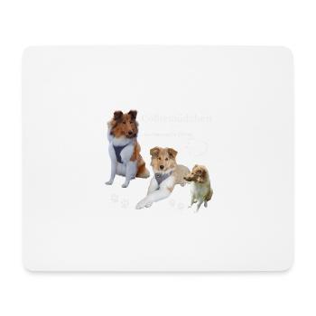 Colliemädchen 1 - Mousepad (Querformat) - Weiß - Vorne