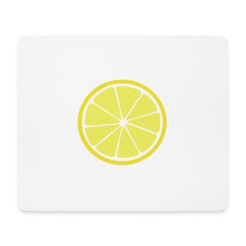 lemon slice - Mouse Pad (horizontal) - white - Front