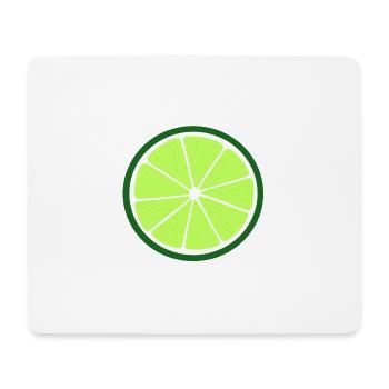 Lime Slice - Mouse Pad (horizontal) - white - Front
