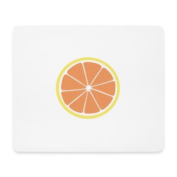 Grapefruit Slice - Mouse Pad (horizontal) - white - Front