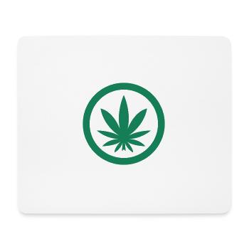 Cannabis Leaf - Mouse Pad (horizontal) - white - Front