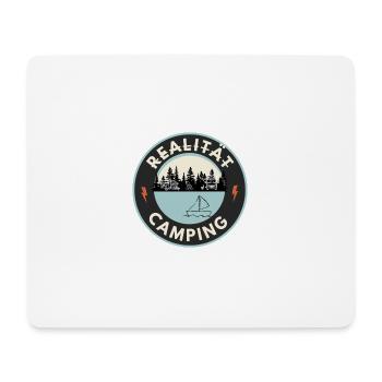Realität Camping - Mousepad (Querformat) - Weiß - Vorne