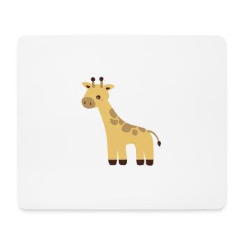 Girafe - Tapis de souris (format paysage) - blanc - Devant
