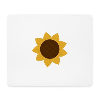 Tournesol - Tapis de souris (format paysage) - blanc - Devant