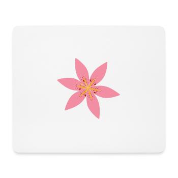 Lily Flower - Mouse Pad (horizontal) - white - Front
