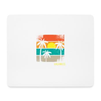 Ich kann nicht Urlaub machen - Mousepad (Querformat) - Weiß - Vorne