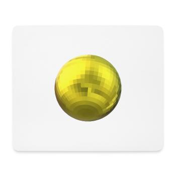 boule jaune - Tapis de souris (format paysage) - blanc - Devant