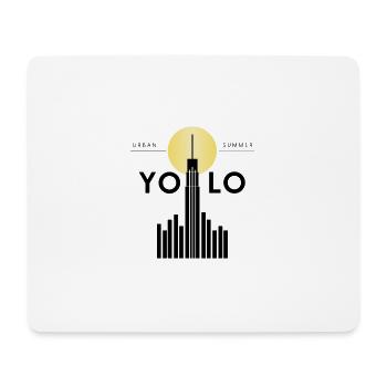 YOLO Urban Summer dark - Mousepad (Querformat) - Weiß - Vorne