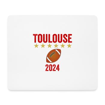 Toulouse Rugby 6 Etoiles Sport Fierté - Tapis de souris (format paysage) - blanc - Devant