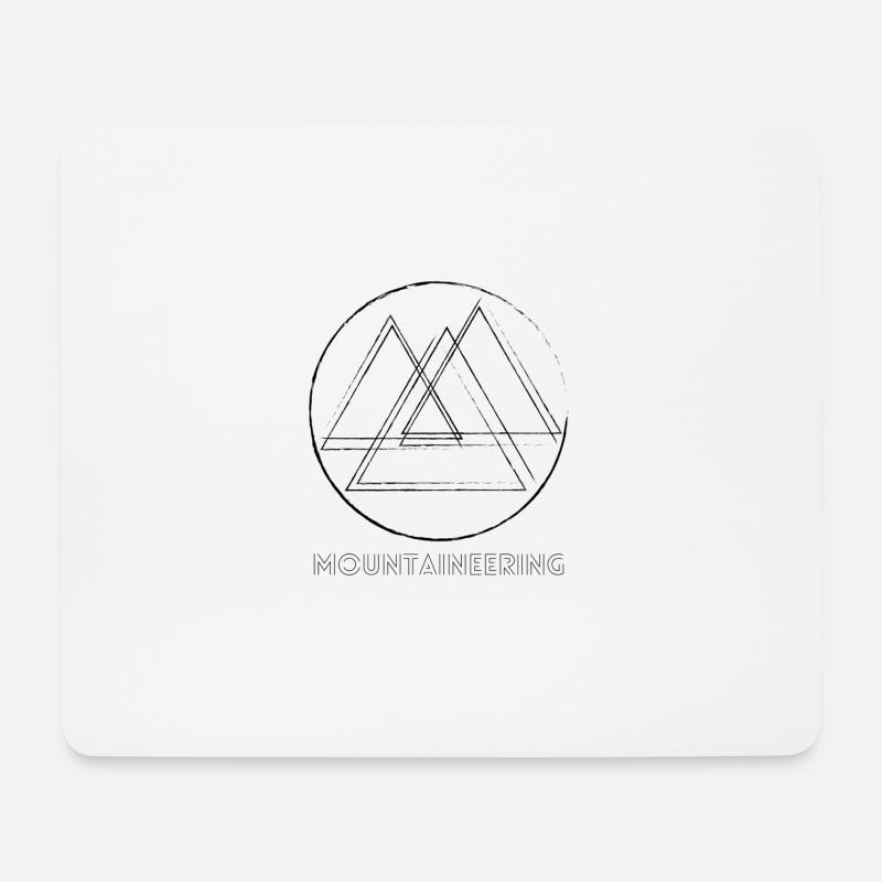 Berge / Mountaineering - Mousepad (Querformat) - Weiß