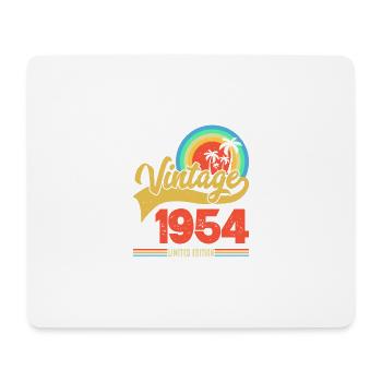 Motorcycle Year 1954 Biker 70 Years Anniversary - Mouse Pad (horizontal) - white - Front