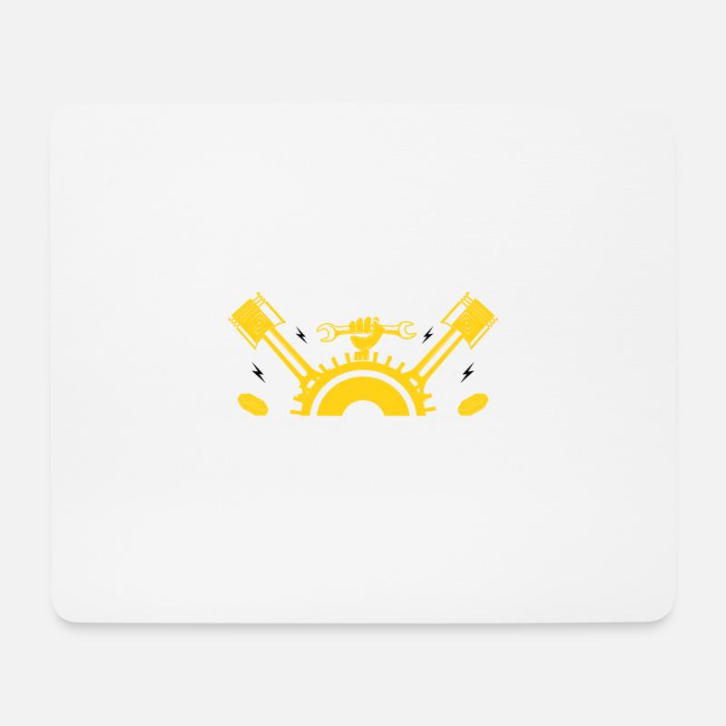 Es heißt Mechaniker, nicht Zauberer - Mousepad (Querformat) - Weiß