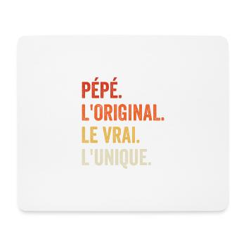 Opa Das Original Das Echte Das Einzigartige Geschenk - Mousepad (Querformat) - Weiß - Vorne