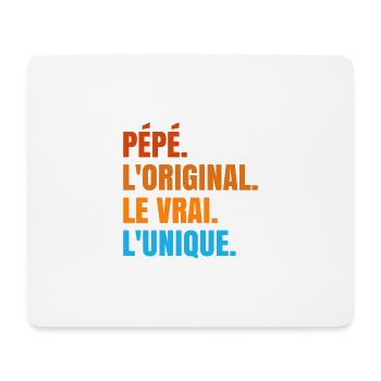 Pépé L'original Le Vrai L'unique Cadeau - Tapis de souris (format paysage) - blanc - Devant