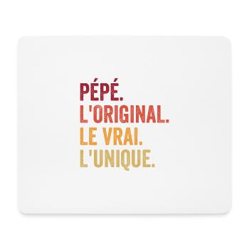 Opa Das Original Das Echte Das Einzigartige Geschenk - Mousepad (Querformat) - Weiß - Vorne