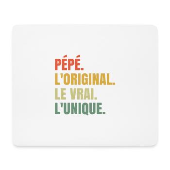 Pépé L'original Le Vrai L'unique Cadeau - Tapis de souris (format paysage) - blanc - Devant