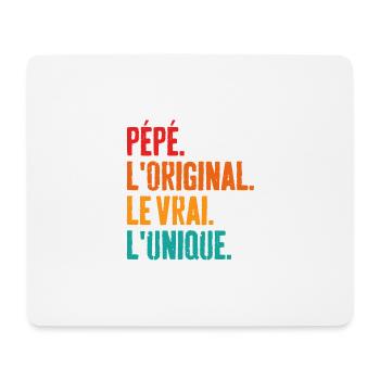 Opa Das Original Das Echte Das Einzigartige Geschenk - Mousepad (Querformat) - Weiß - Vorne