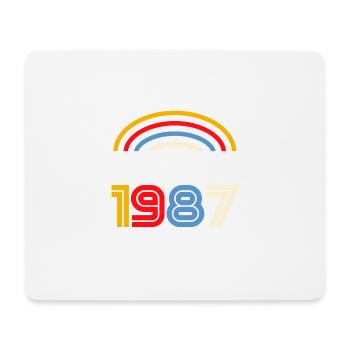 Geburtstagsgeschenk im November 1987. November 1987 - Mousepad (Querformat) - Weiß - Vorne