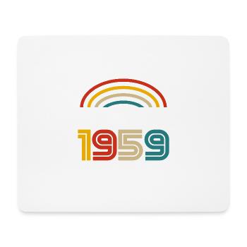 66e anniversaire - Légendaire depuis novembre 1959 - Tapis de souris (format paysage) - blanc - Devant
