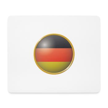 Deutschland Emblem - Mousepad (Querformat) - Weiß - Vorne